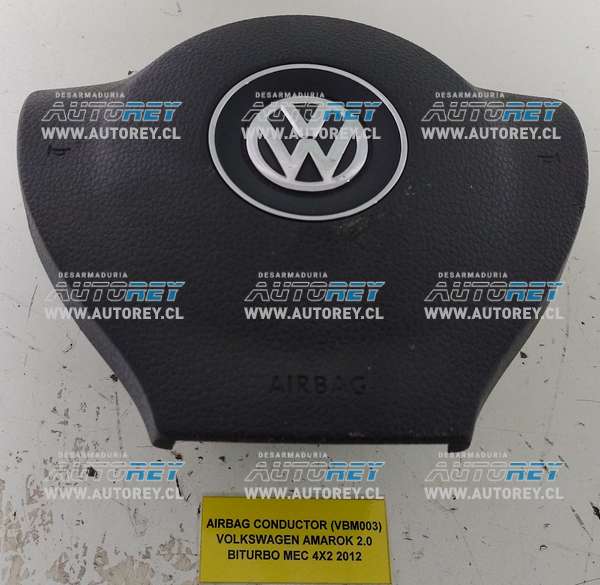 Airbag Conductor (VBM003) Volkswagen Amarok 2.0 Biturbo MEC 4×2 2012 $180.000 + IVA