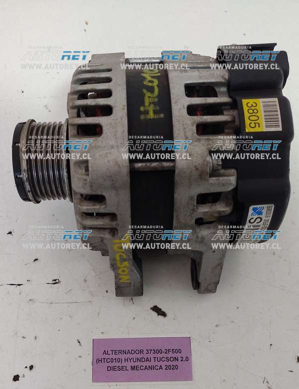 Alternador 37300-2F500 (HTC010) Hyundai Tucson 2.0 Diesel Mecánica 2020 $90.000 + IVA