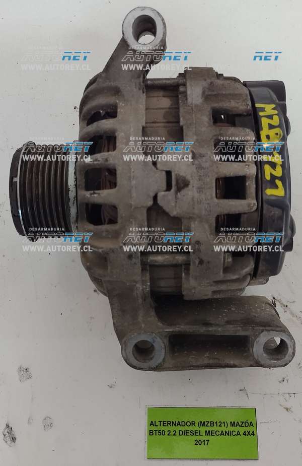 Alternador (MZB121) Mazda BT50 2.2 Diesel Mecánica 4×4 2017 $120.000 + IVA