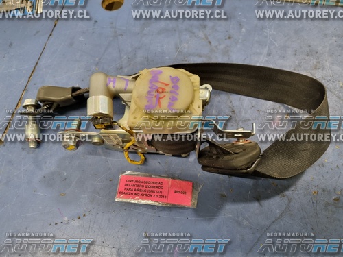 Cinturon Seguridad Delantero Izquierdo para Airbag (SNK147) Ssangyong Kyron 2.0 2013 $90.000 mas IVA