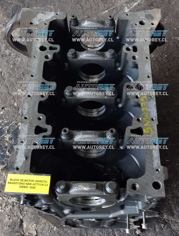 Block De Motor (SNW279) SSangyong New Actyon 2.0 Diesel 2020 $300.000 + IVA