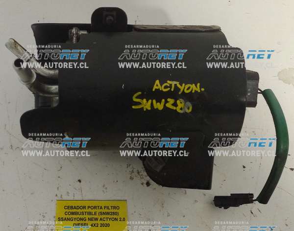 Cebador Porta Filtro Combustible (SNW280) SSangyong New Actyon 2.0 Diesel 4×2 2020 $40.000 + IVA
