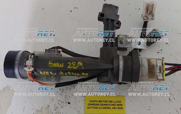 Chapa Motor Sin Llave (SNW289) SSangyong New Actyon 2.0 Diesel 4×2 2020 $40.000 + IVA