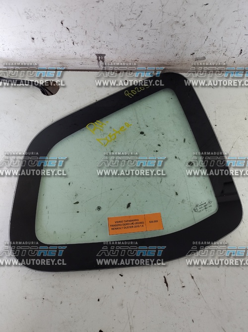 Vidrio Tapabarro Trasero Derecho (RD203) Renault Duster 2019 1.6 $30.000 + IVA