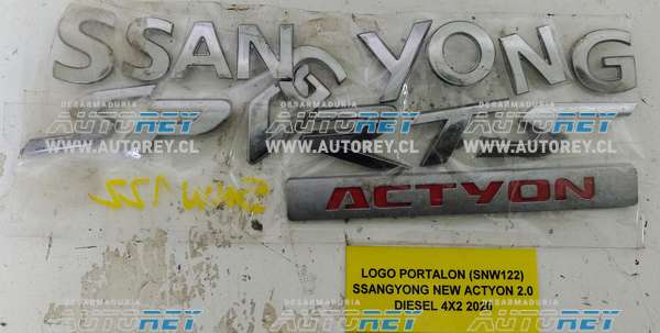 Logo Portalón (SNW122) SSangyong New Actyon 2.0 Diesel 4×2 2020 $25.000 + IVA