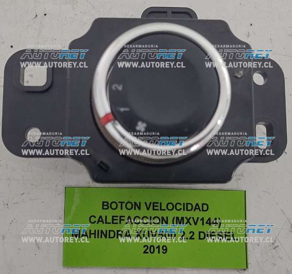 Botón Velocidad Calefacción (MXV144) Mahindra XUV500 2.2 Diesel 2019 $15.000 + IVA