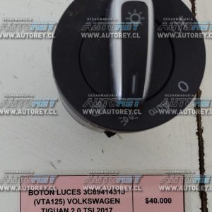 Botón luces 3C8941431J (VTA125) Volkswagen Tiguan 2.0 TSI 2017 $40.000 + IVA