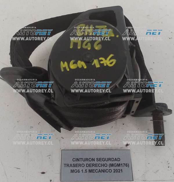 Cinturon Seguridad Trasero Derecho (MGM242) MG6 1.5 Mecánico 2021 $15.000 + IVA (24)