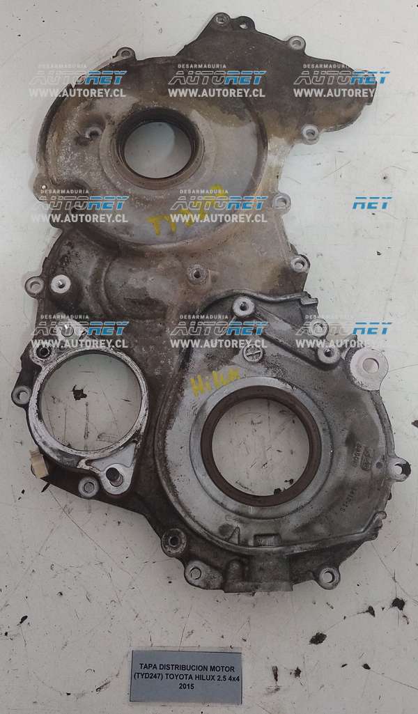 Tapa Distribución Motor (TYD247) Toyota Hilux 2.5 4×4 2015 $50.000 + IVA