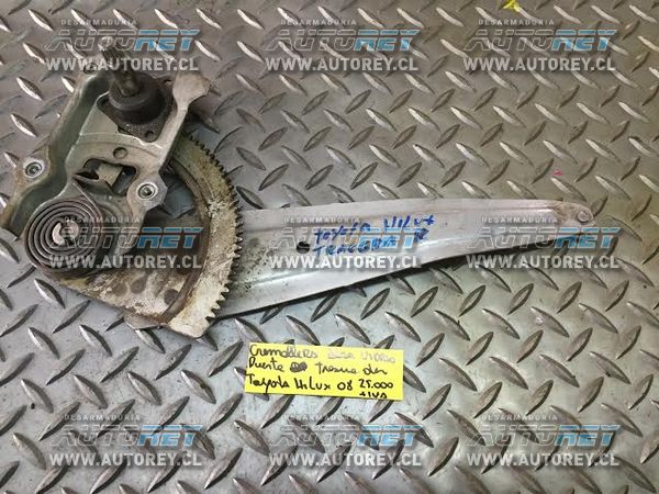 Cremallera alza vidrio mecanica puerta trasera derecha Toyota Hilux 2007 al 2015 $15.000 más iva