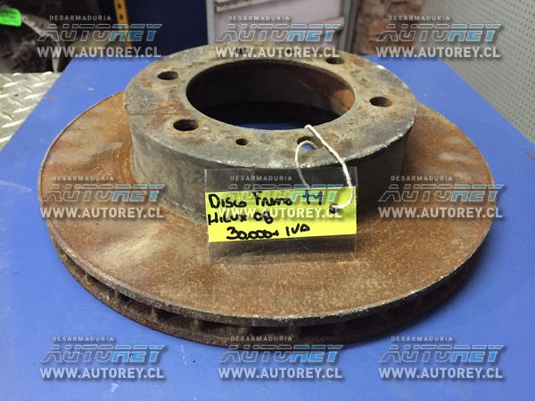Disco freno delantero Toyota Hilux 2007 al 2015  $15.000 mas iva (3)