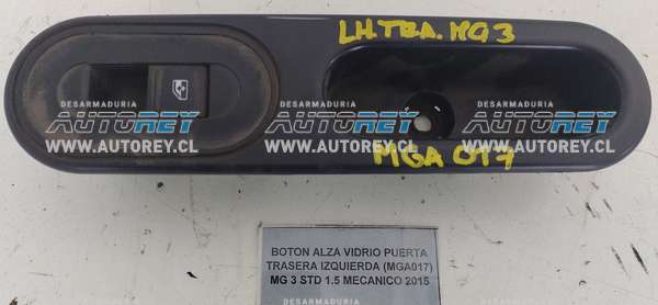 Botón Alza Vidrio Puerta Trasera Izquierda (MGA017) MG 3 STD 1.5 Mecánico 2015 $20.000 + IVA.jpeg