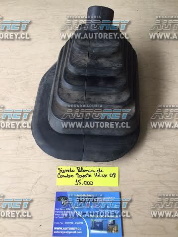 Funda palanca de cambios Toyota Hilux 2007 al 2015 $10.000 mas iva