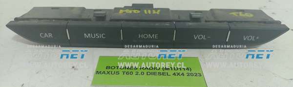 Botones Radio (MTD114) Maxus T60 2.0 Diesel 4×4 2023 $30.000 + IVA