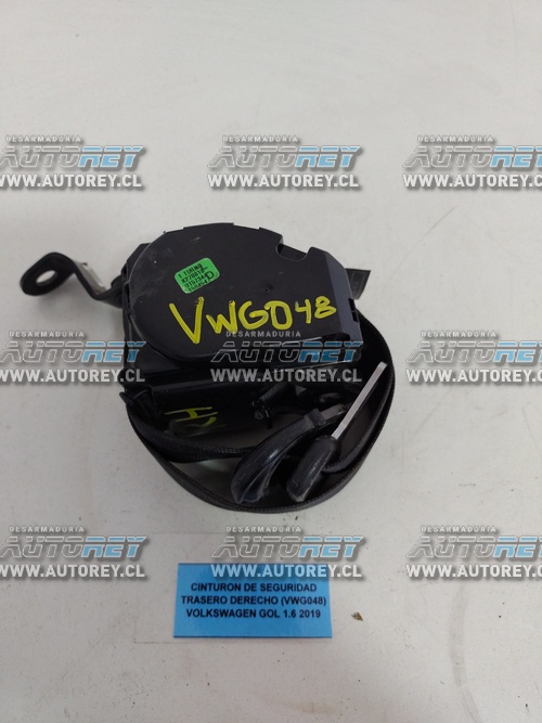 Cinturon De Seguridad Trasero Derecho (VWG048) Volkswagen Gol 2019 $30.000 + IVA