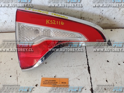 Farol Izquierdo Portalon (KSZ116) Kia Sorento 2014 Diesel $50.000 + IVA