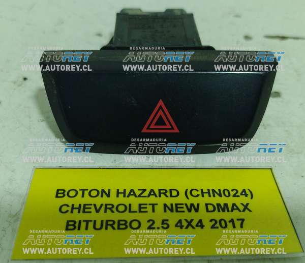 Botón Hazard (CHN024) Chevrolet New Dmax Biturbo 2.5 4×4 2017 $15.000 + IVA
