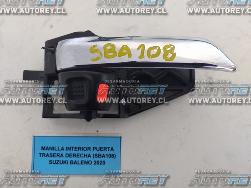 Manilla Interior Puerta Trasera Derecha (SBA108) Suzuki Baleno 2020 $5.000 + IVA