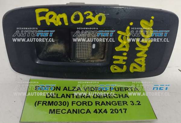 Botón Alza Vidrio Puerta Delantera Derecha (FRM030) Ford Ranger 3.2 Mecánica 4×4 2017 $20.000 + IVA