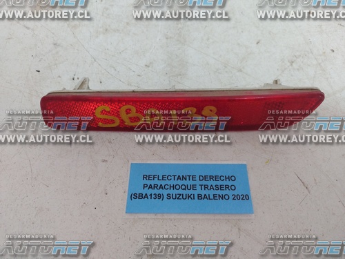 Reflectante Derecho Parachoque Trasero (SBA139) Suzuki Baleno 2020 $10.000 + IVA