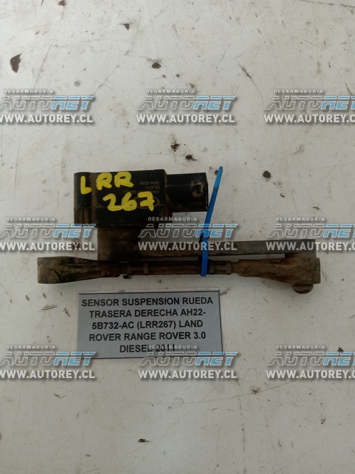 Sensor Suspensión Rueda Trasera Derecha AH-225B732-AC (LRR267) Land Rover Range Rover 3.0 Diesel 2011 $90.000 + IVA