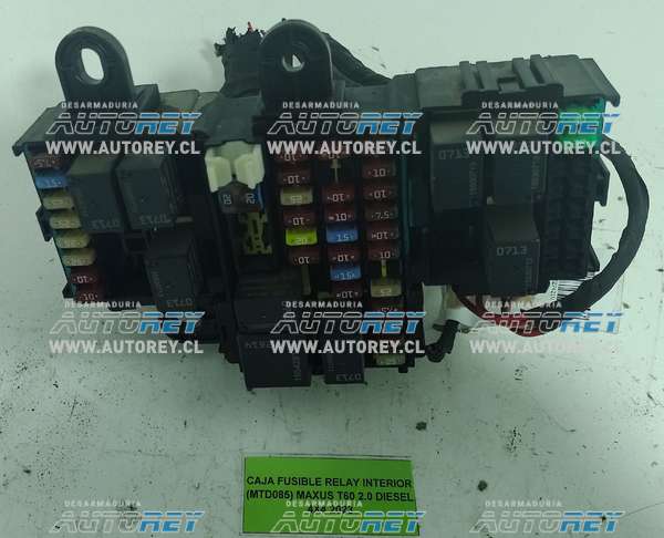 Caja Fusible Relay Interior (MTD085) Maxus T60 2.0 Diesel 4×4 2023 $30.000 + IVA