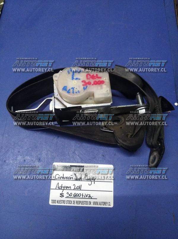 Cinturon seguridad delantero izquierdo Ssangyong Actyon 2007 al 2012 $25.000 mas iva