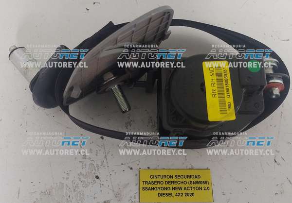 Cinturon Seguridad Trasero Derecho (SNW055) SSangyong New Actyon 2.0 Diesel 4×2 2020 $30.000 + IVA
