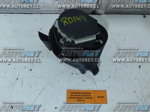 Cinturon Seguridad Delantero Derecho (RD144) Renault Duster 2019 1.6 $25.000 + IVA