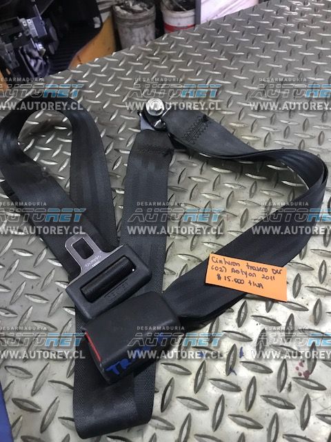 Cinturon seguridad trasero izquierdo Ssangyong Actyon 2007 al 2012 $10.000 mas iva