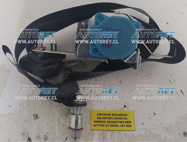 Cinturón Seguridad Delantero Derecho (SNW023) SSangyong New Actyon 2.0 Diesel 4×2 2020 $30.000 + IVA