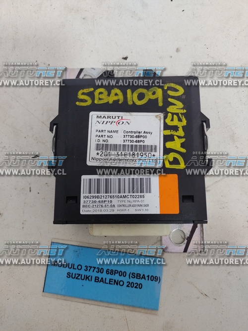 Módulo 37730 68P00 (SBA109) Suzuki Baleno 2020 $40.000 + IVA