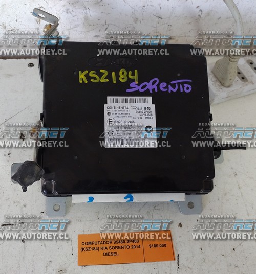 Computador 95480-2P400 (KSZ184) Kia Sorento 2014 Diesel $100.000 + IVA
