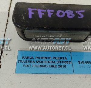 Farol Patente Puerta Trasera Izquierda (FFF085) Fiat Fiorino Fire 2016 $8.000 + IVA
