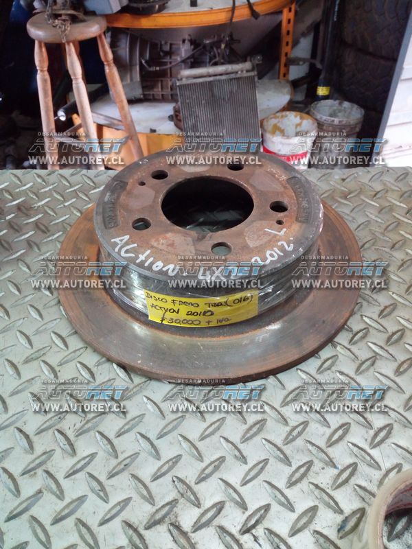 Disco tambor freno trasero Ssangyong Actyon 2007 al 2012 $15.000 mas iva