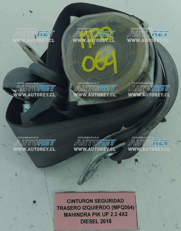 Cinturon Seguridad Trasero Izquierdo (MPQ064) Mahindra Pik Up 2.2 4×2 Diesel 2018 $15.000 + IVA