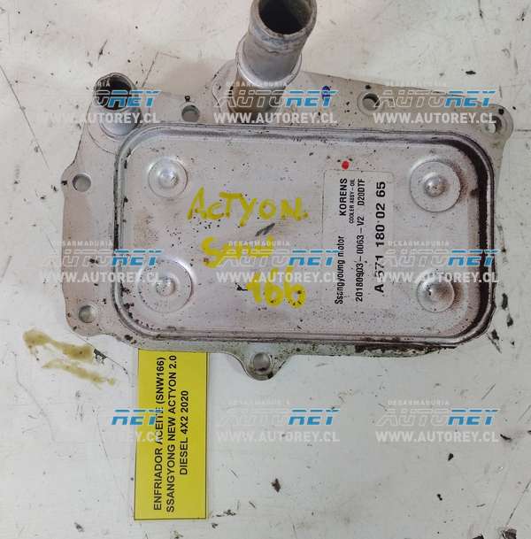 Enfriador_Aceite_(SNW166)_SSangyong_New_Actyon_2.0_Diesel_4x2_2020_$40.000_+_IVA