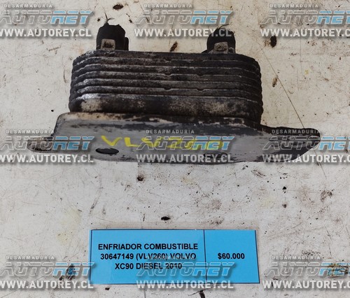 Enfriador Combustible 30647149 (VLV260) Volvo XC90 Diesel 2010 $60.000 + IVA