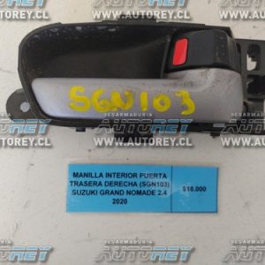 Manilla Interior Puerta Trasera Derecha (SGN103) Suzuki Grand Nomade 2.4 2020 $5.000 + IVA