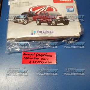 Manual propietario mahindra 2013 $10.000 + iva