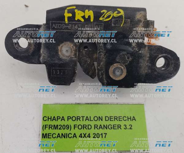 Chapa Portalon Derecha (FRM209) Ford Ranger 3.2 Mecánica 4×4 2017 $10.000 + IVA