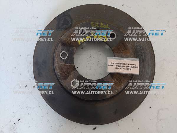 Disco Freno Delantero Derecho (MLD163) Mitsubishi L200 2.4 4×2 2018 $15.000 + IVA