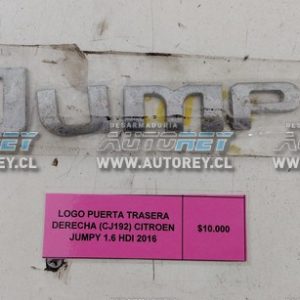 Logo Puerta Trasera Derecha (CJ192) Citroen Jumpy 1.6 HDI 2016 $10.000 + IVA
