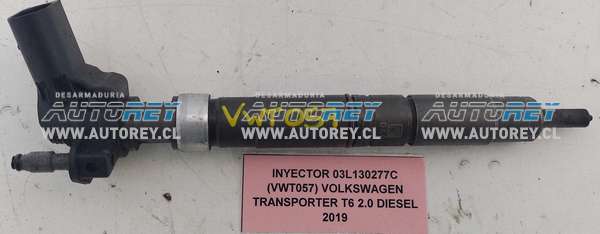 Inyector 03L130277C (VWT057) Volkswagen Transporter T6 2.0 Diesel 2019 $150.000 + IVA