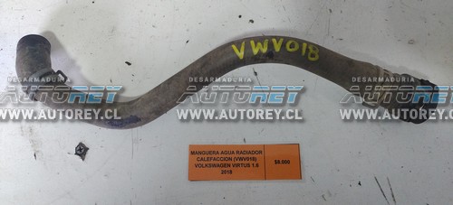 Manguera Agua Radiador Calefacción (VWV018) Volkswagen Virtus 1.6 2018 $8.000 + IVA