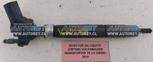 Inyector 03L130277C (VWT058) Volkswagen Transporter T6 2.0 Diesel 2019 $150.000 + IVA