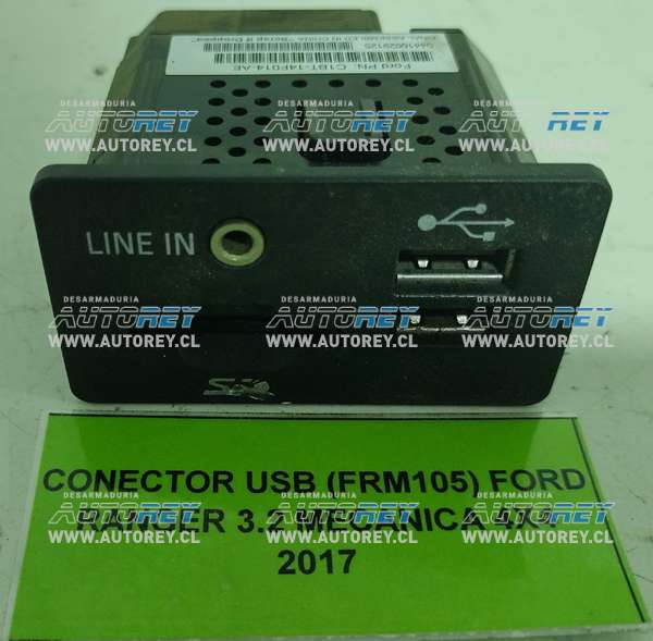 Conector USB (FRM105) Ford Ranger 3.2 Mecánica 4×4 2017 $20.000 + IVA