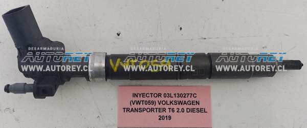 Inyector 03L130277C (VWT059) Volkswagen Transporter T6 2.0 Diesel 2019 $150.000 + IVA