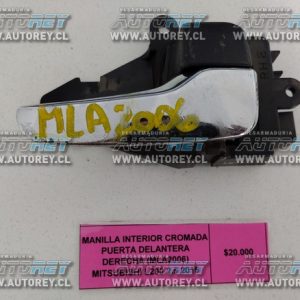 Manilla Interior Cromada Puerta Delantera Derecha (MLA2006) Mitsubishi L200 2.5 2015 $10.000 + IVA