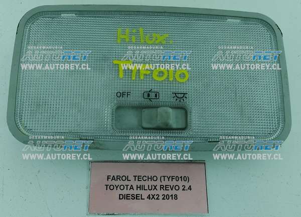 Farol Techo (TYF010) Toyota Hilux Revo 2.4 Diesel 4×4 2018 $10.000 + IVA